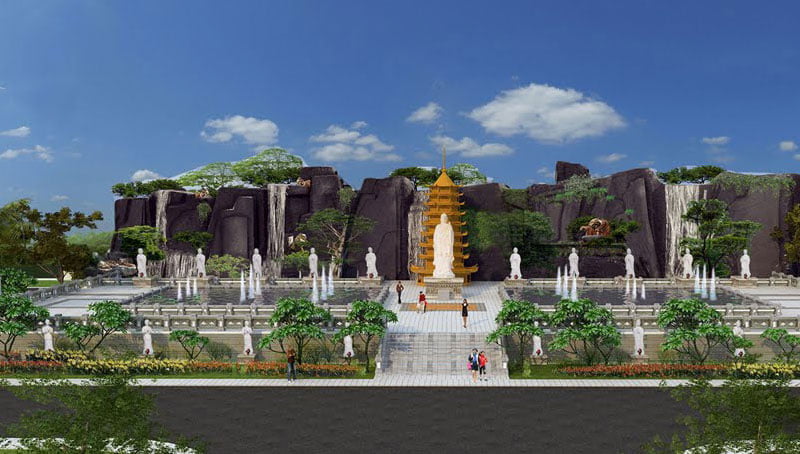 Phúc An Viên đặc sắc với những công trình tượng Phật 