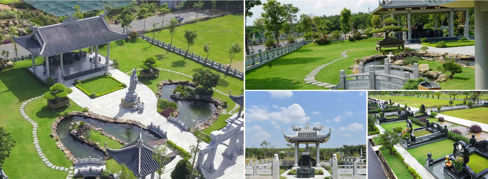 Các khu mộ tại Công viên Vĩnh Hằng Long Thành đa dạng